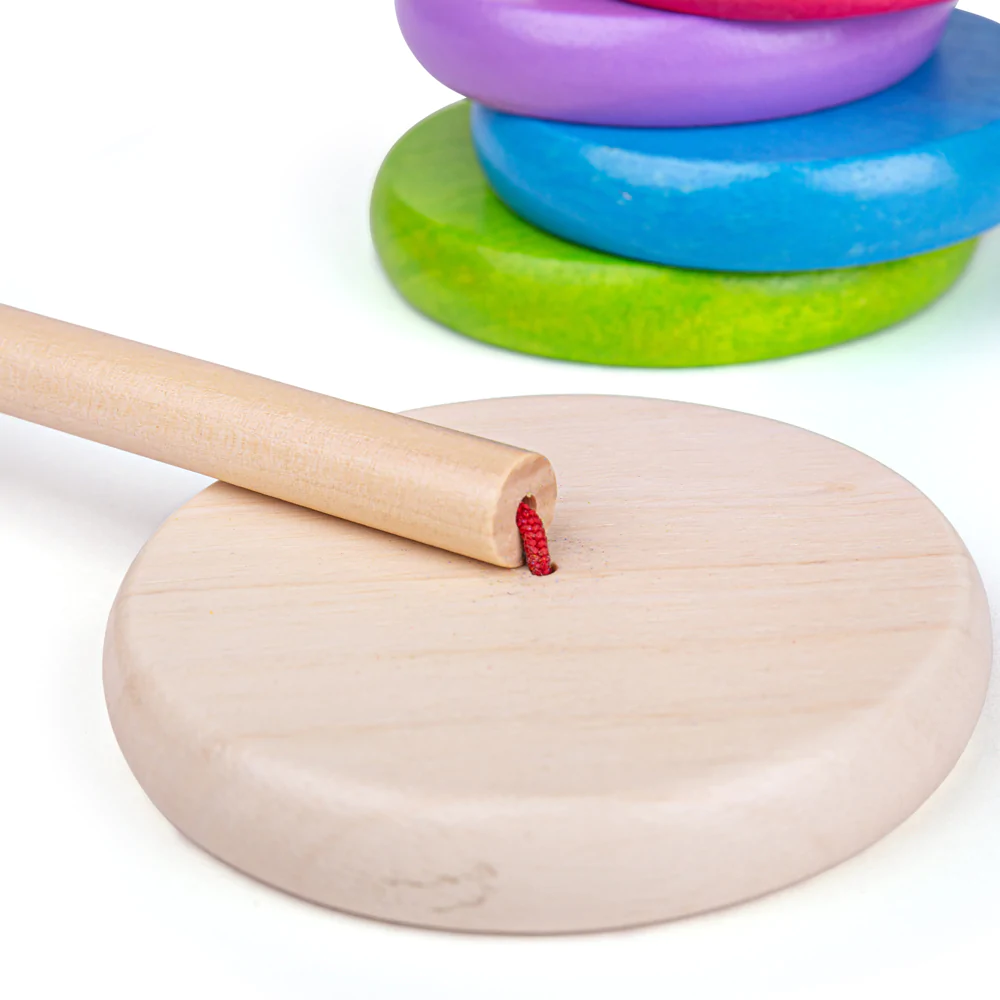 Bigjigs medinė suveriama piramidė