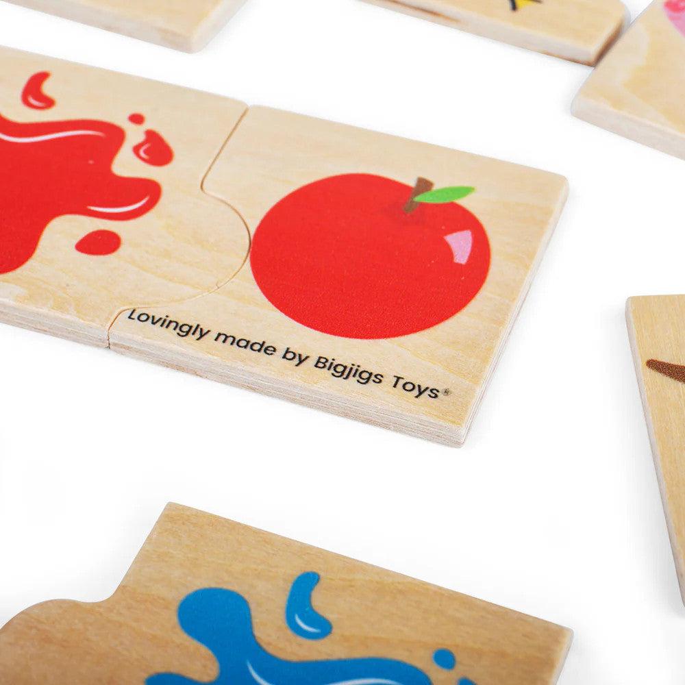 Bigjigs medinės dėlionės Spalvos (30 el.)