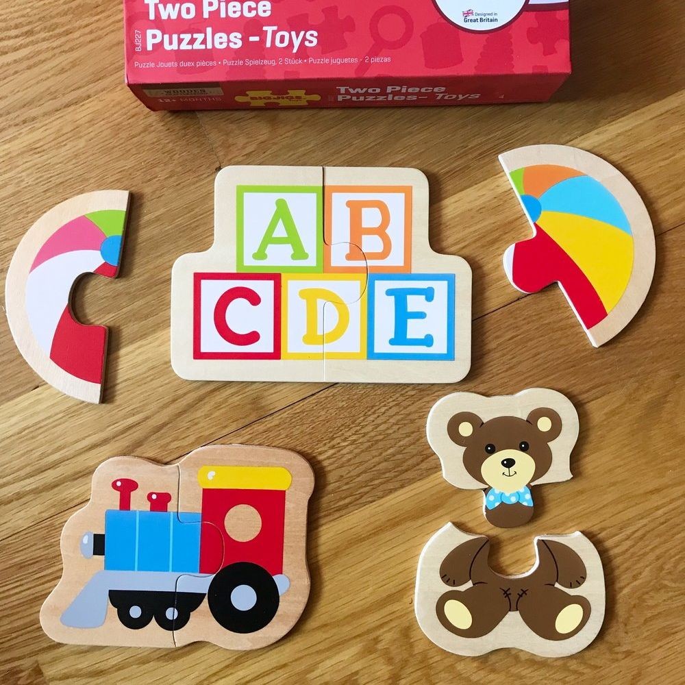 Bigjigs medinės dėlionės Žaislai (8 el.)