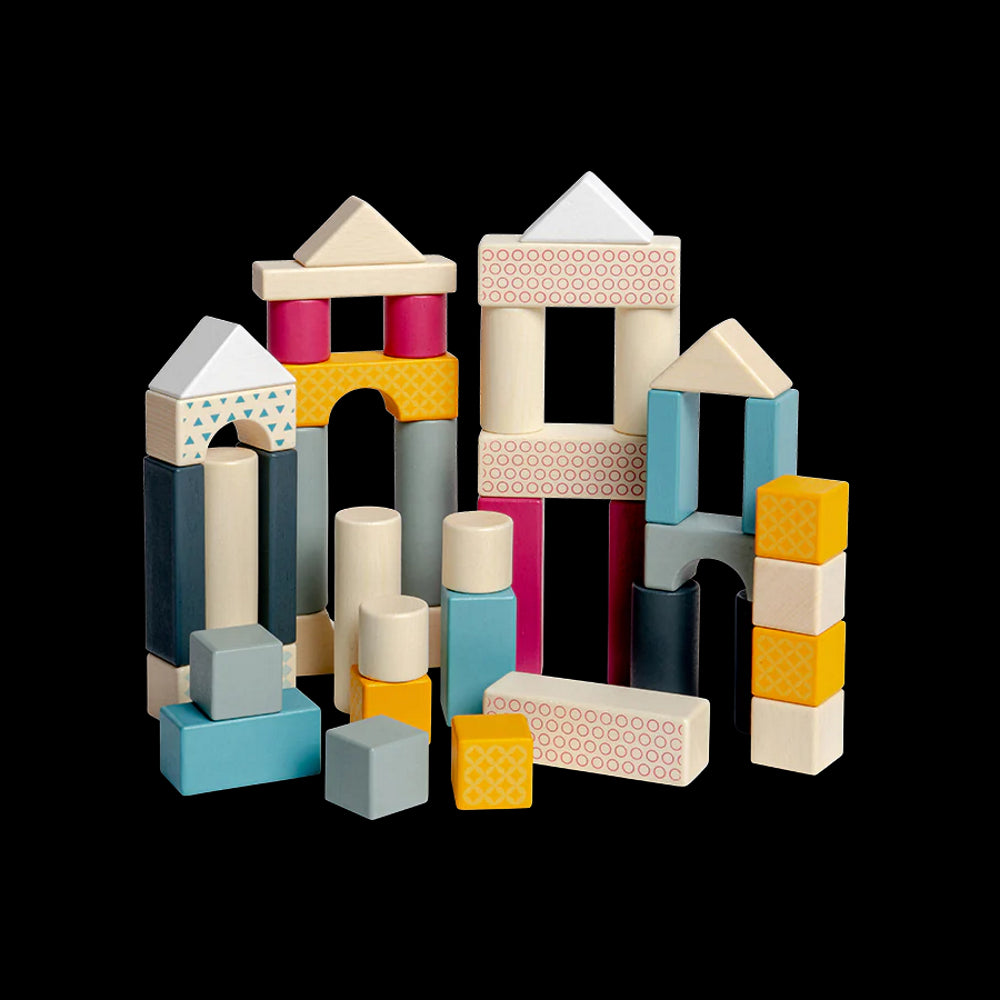 Bigjigs medinės kaladėlės (50 el.)