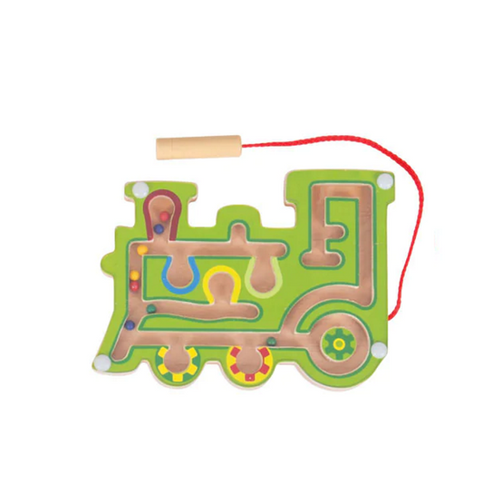 Bigjigs medinis magnetinis labirintas Mašina