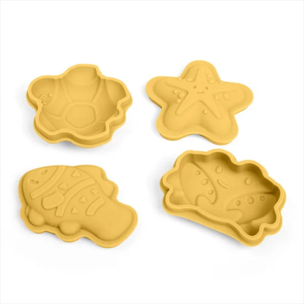 Bigjigs silikoninės smėlio formelės (4 vnt.)