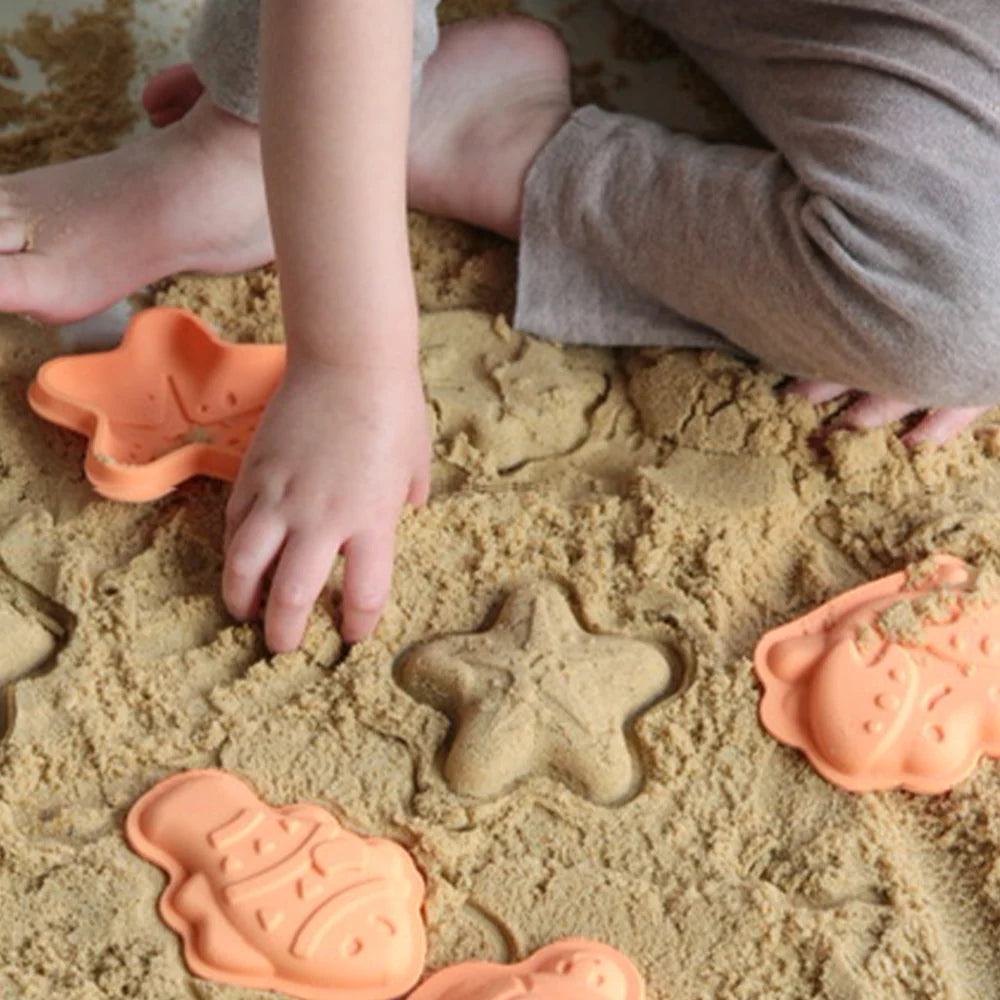 Bigjigs silikoninės smėlio formelės (4 vnt.)