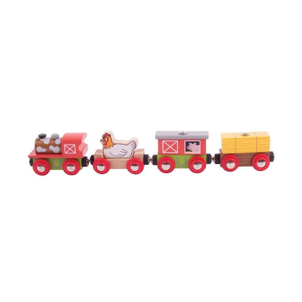 Bigjigs Ūkio traukinys