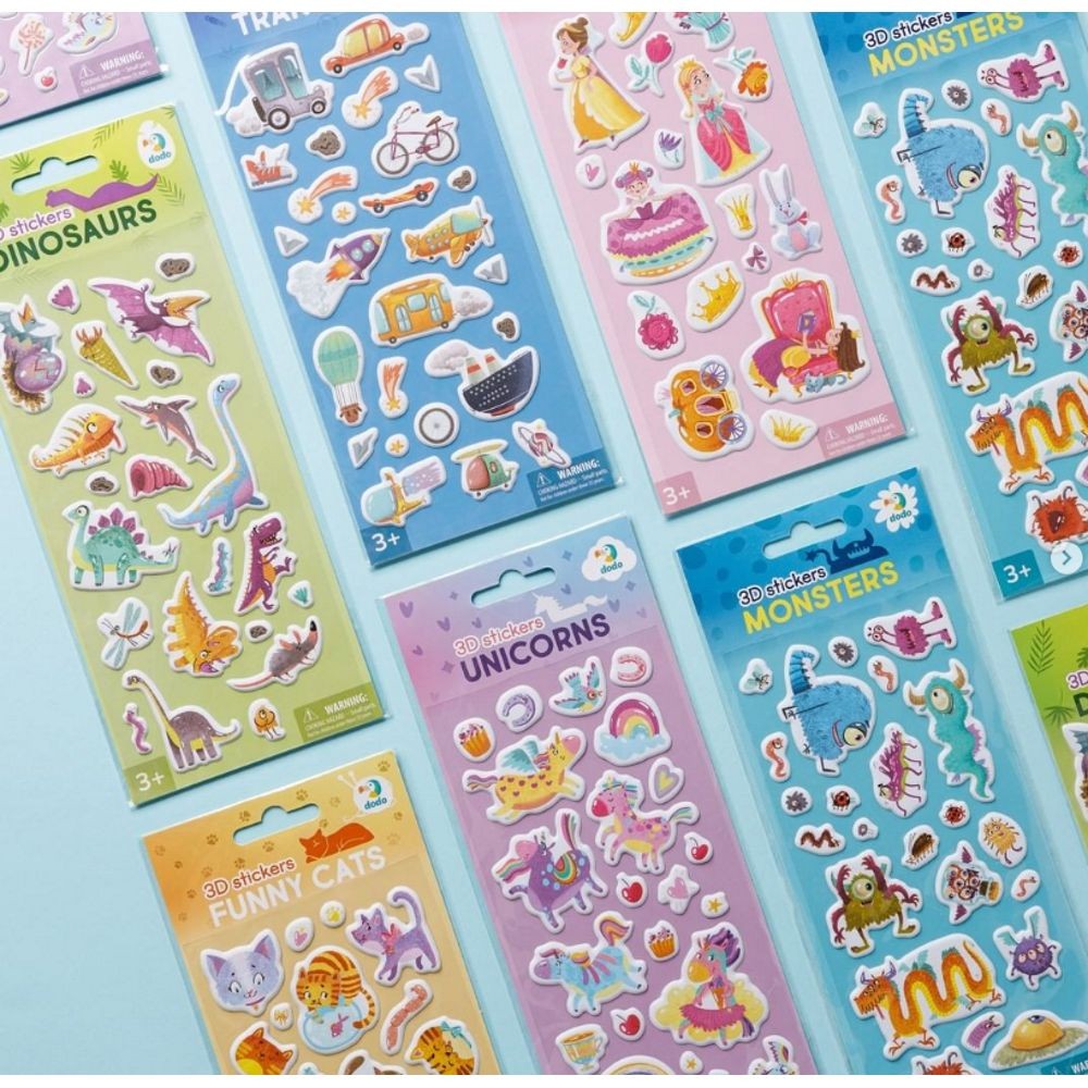 Dodo 3D lipdukai vaikams Dinozaurai (22 vnt.)