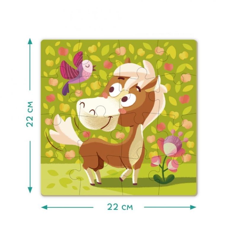 Dodo dėlionė vaikams Arkliukas (16 det.)