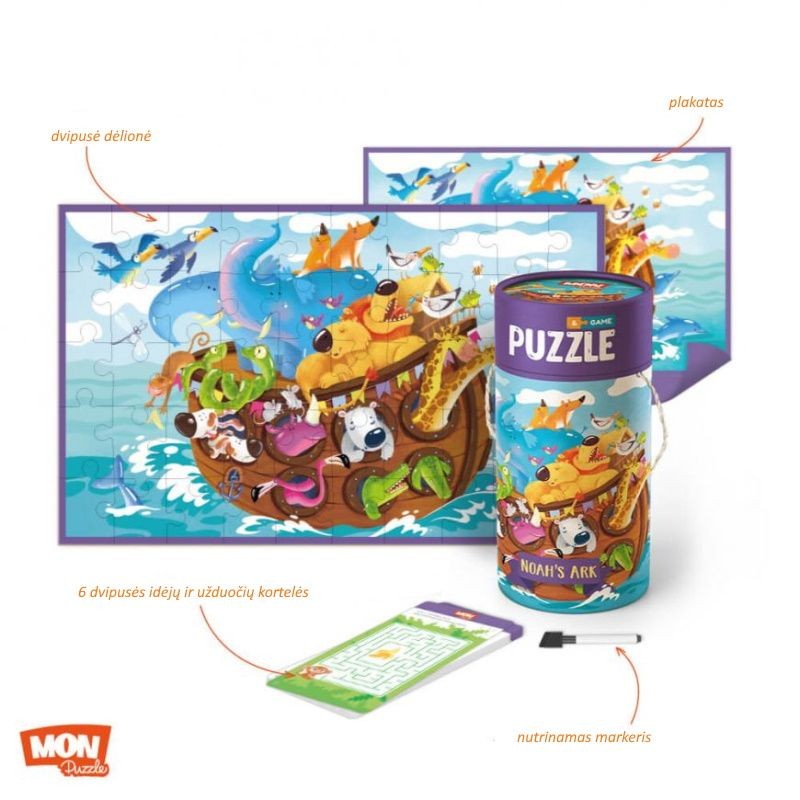 Dodo dėlionė vaikams Nojaus arka (50 det.)