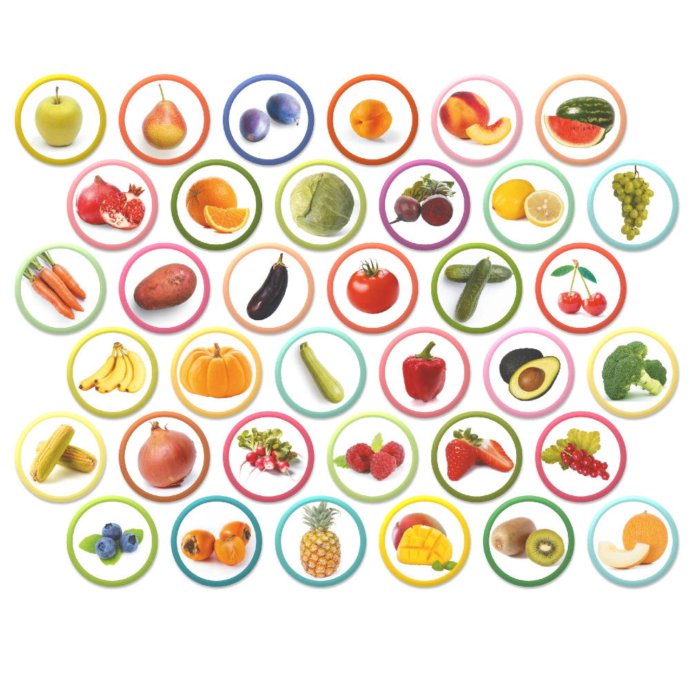 Dodo magnetukai Vaisiai ir daržovės (36 el.)