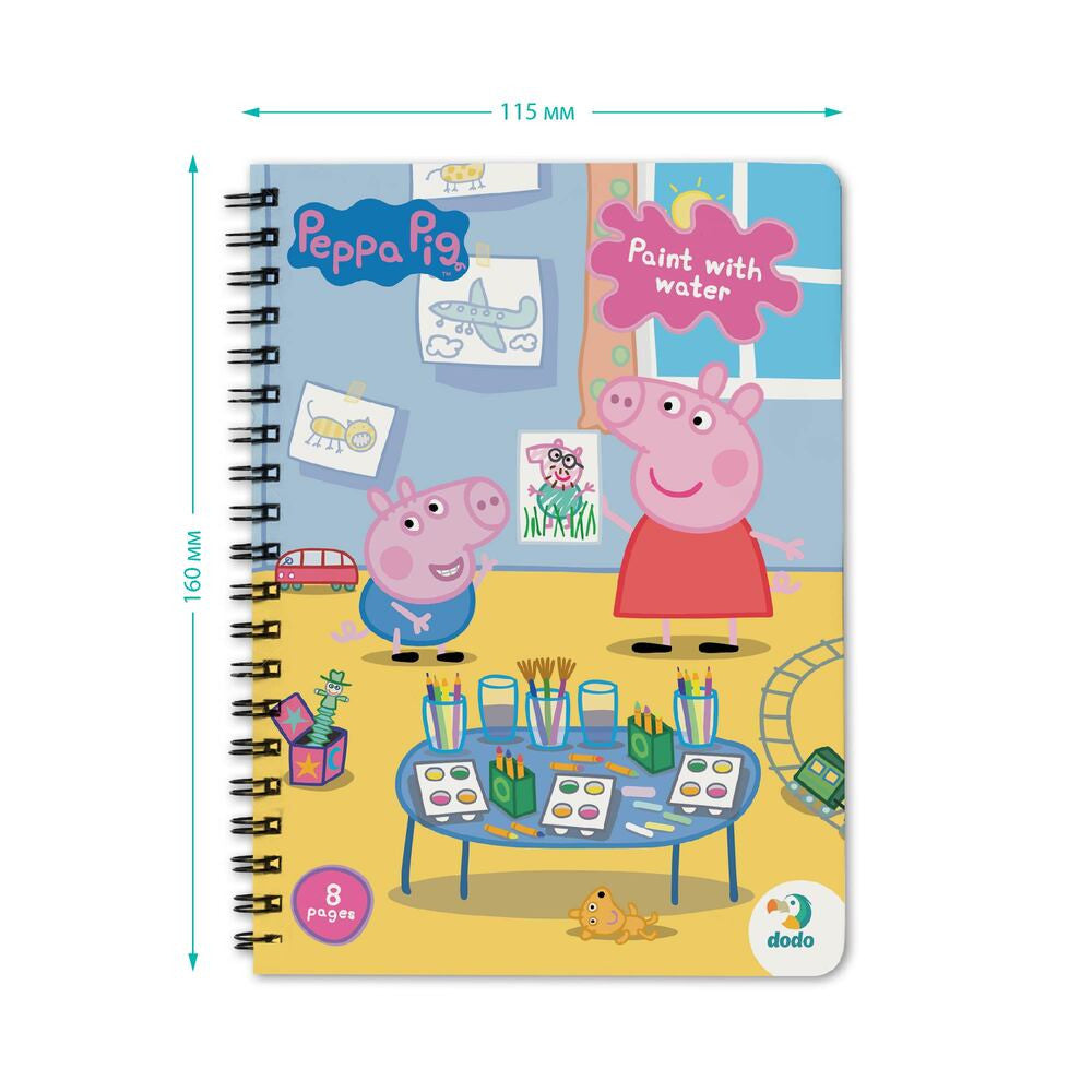 Dodo spalvinimo vandeniu knygutė Peppa Pig