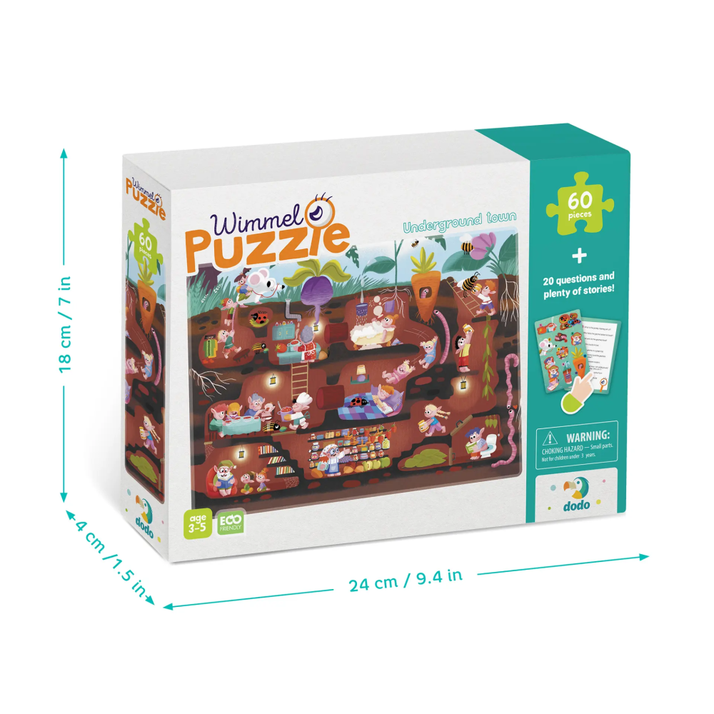 Dodo Wimmel dėlionė vaikams Požeminis miestas (60 det.)