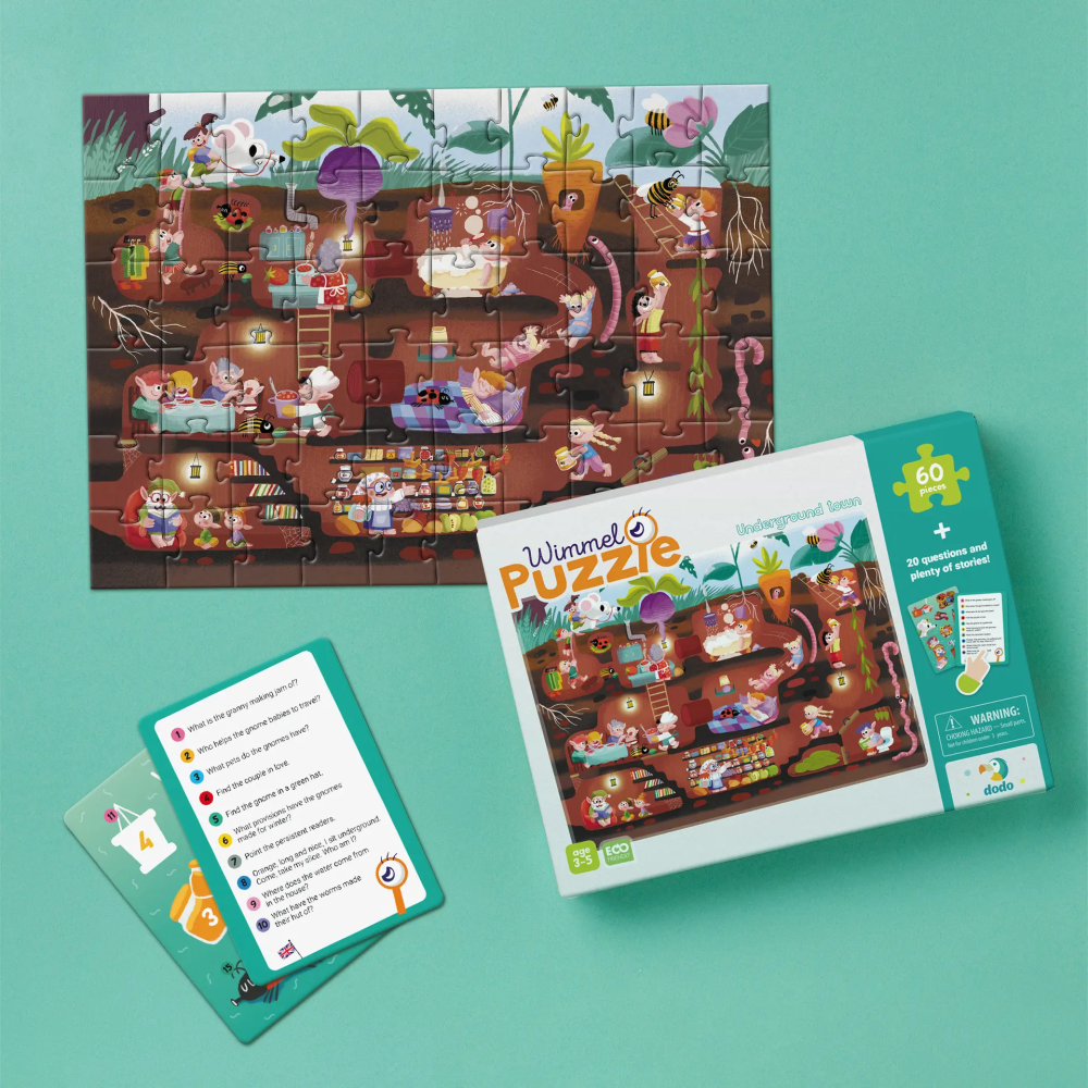 Dodo Wimmel dėlionė vaikams Požeminis miestas (60 det.)