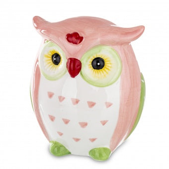 Keraminė taupyklė "Rožinis pelėdžiukas"