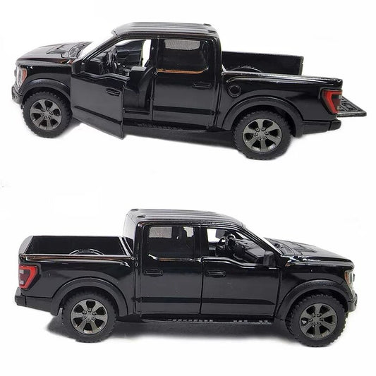 KiNSMART automobilis, 2022 Ford F-150 Raptor, juodas