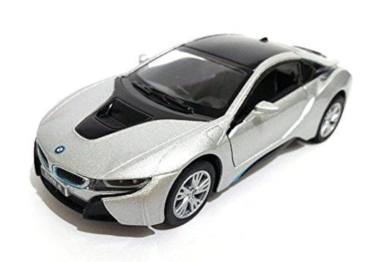 KiNSMART automobilis, BMW i8, sidabrinis