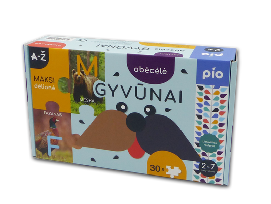 Lavinantis žaislas ABĖCĖLĖ gyvūnai, 2+