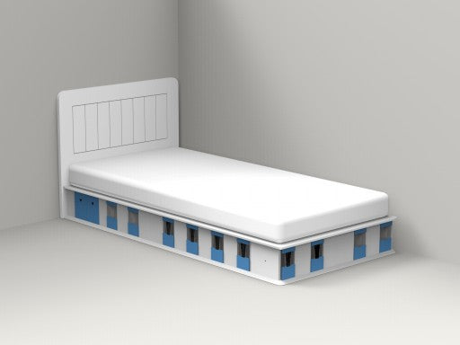 Vaikiška lovelė žirgų mylėtojams (kampinė)