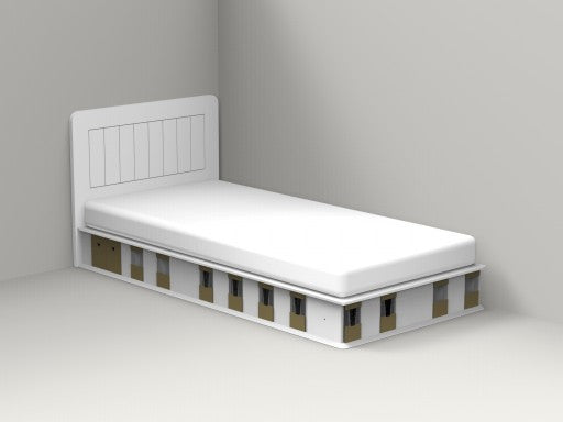 Vaikiška lovelė žirgų mylėtojams (kampinė)