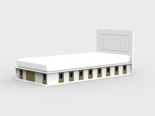 Vaikiška lovelė žirgų mylėtojams (kampinė)