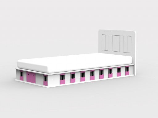 Vaikiška lovelė žirgų mylėtojams (kampinė)