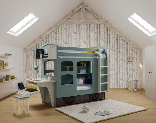 Vaikiška lovelė "Traukinio vagonas"