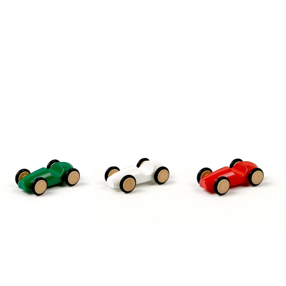 Milaniwood mini medinė lenktyninė mašina (4 cm)