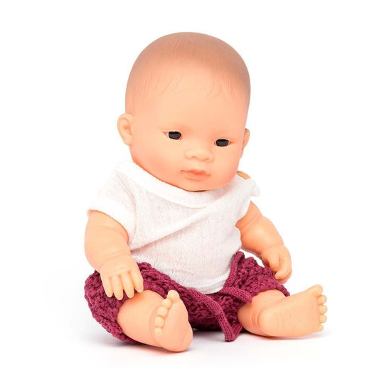 Miniland lėlė berniukas su rūbais (21 cm.)