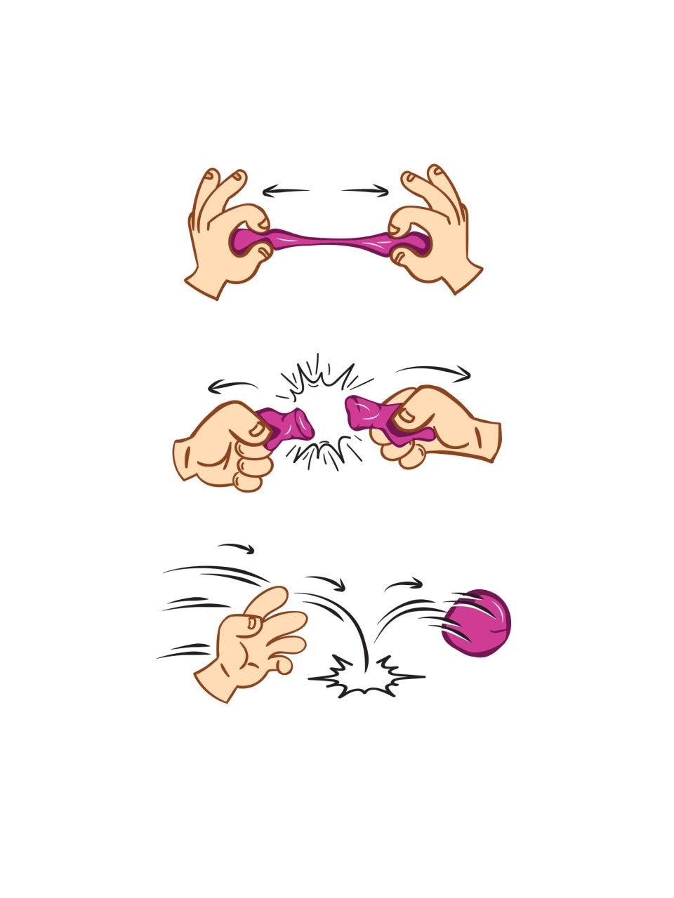 Red Castle šokinėjantis modelinas, violetinis 30 g