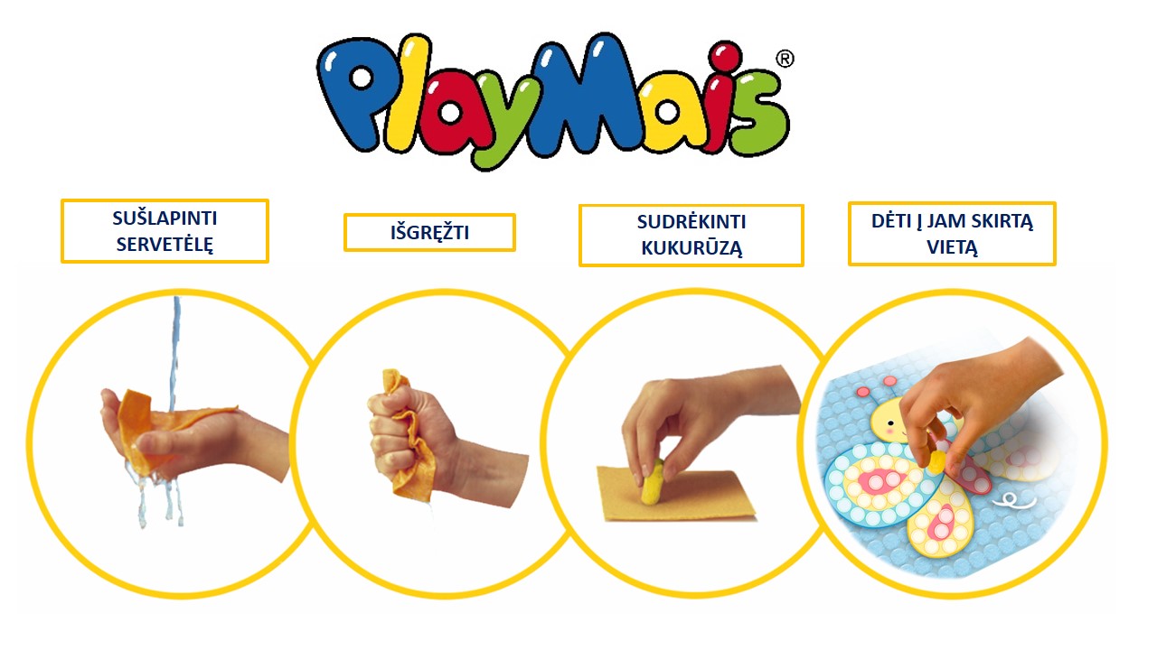 PlayMais žaidimas mozaika 1600, pastelinės spalvos