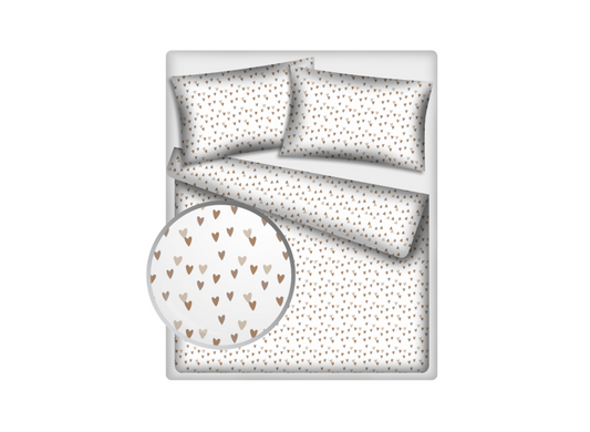 Patalynės komplektas "Širdelės"