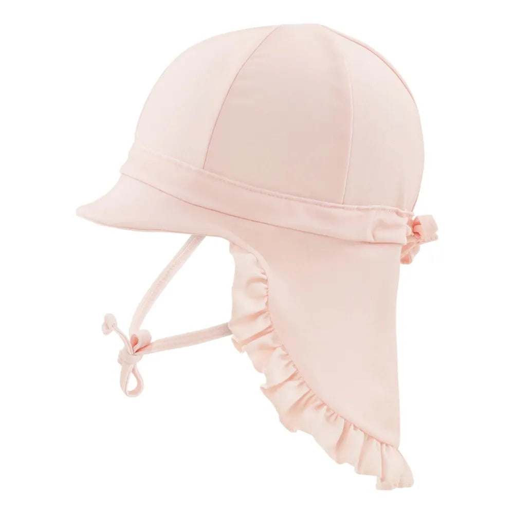 Rausva maudymosi kepurė nuo saulės UPF 50+ (0-2 m.) - 6-12 mėn.