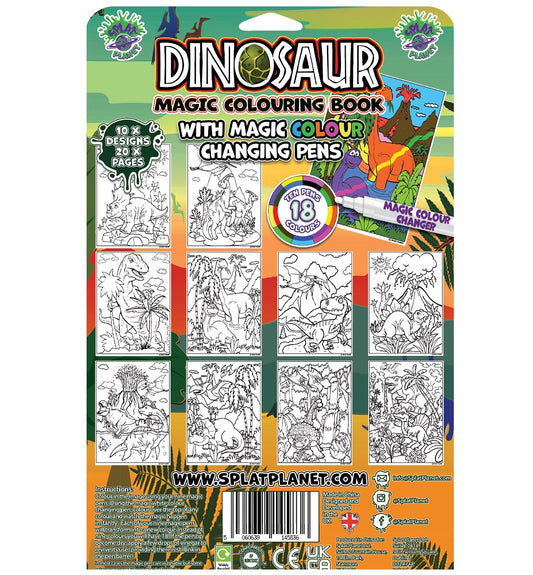 Splat Planet magiška spalvinimo knygelė DINOZAURAI