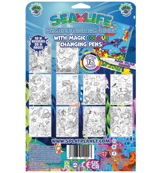 Splat Planet magiška spalvinimo knygelė JŪRA