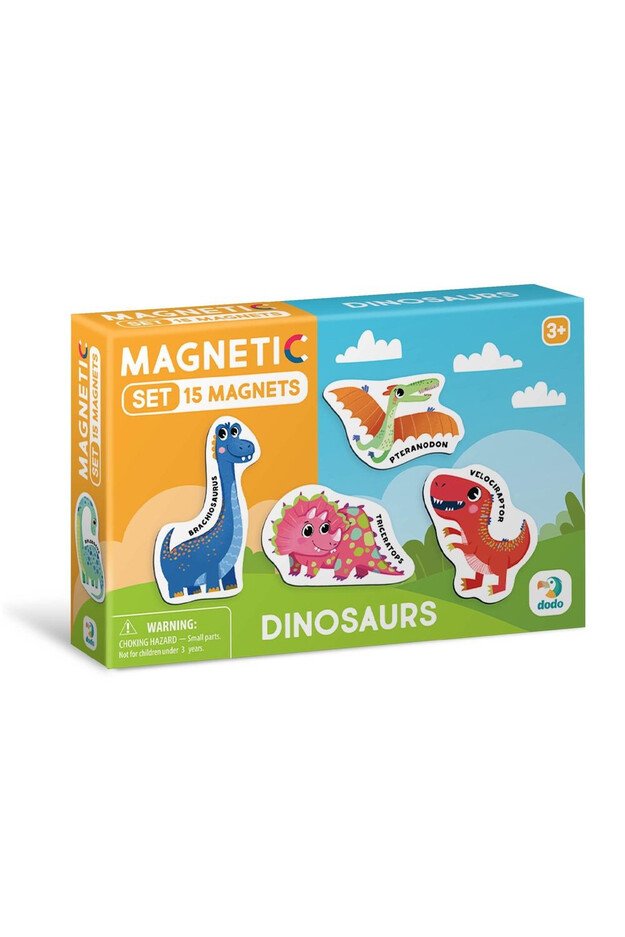 Dodo didelių magnetukų rinkinys Dinozaurai (15 el.)