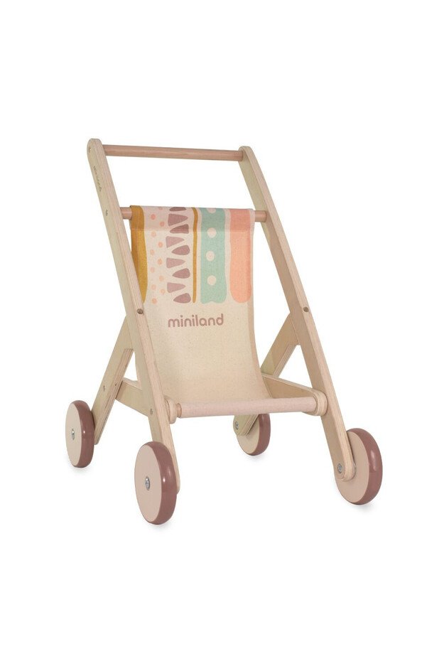 Miniland medinis vežimėlis lėlei