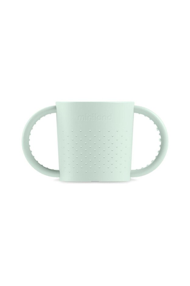 Miniland puodelis su rankenomis (mėtinis)